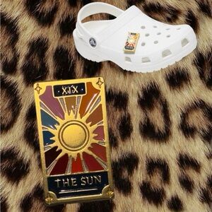 Enamel Tarot CROC JIBBITZ - "The Sun" Gold Tone